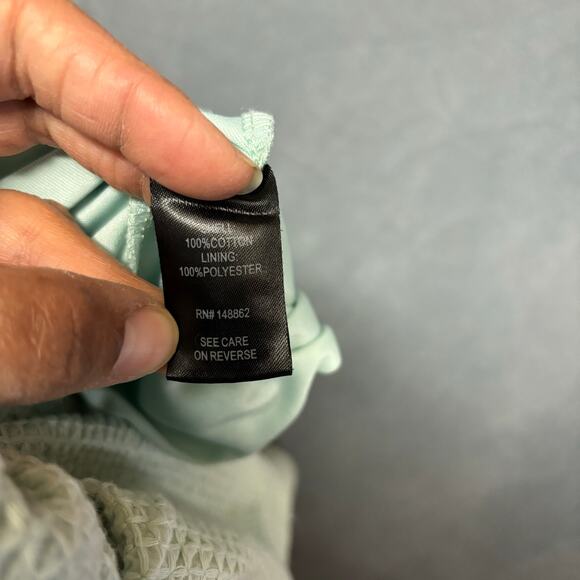 Torrid Skirt Plus Size 18 Seersucker Beachy Pleated Swing Heavyweight Feminine - Picture 3 of 10